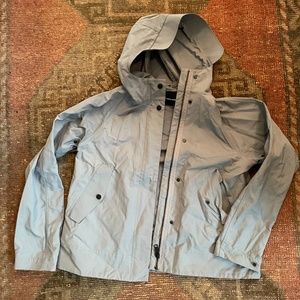 Everlane Dusty Blue Rain Jacket